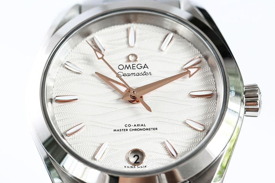 VS Factory Omega Seamaster 150M Dalga Rose Gold replika saat - 34 mm modeli — 5. fotoğraf