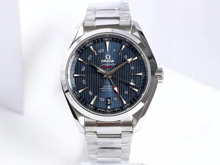 VS Factory Omega Seamaster 150M «GMT Mavi Kadran» replika kol saati - 231.10.43.22.03.001 — 1. fotoğraf