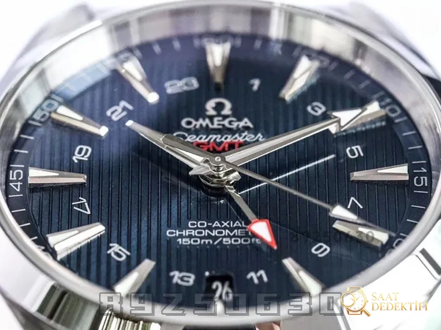VS Factory Omega Seamaster 150M «GMT Mavi Kadran» replika kol saati - 231.10.43.22.03.001 - Bilezik, Toka ve Klips Mekanizması