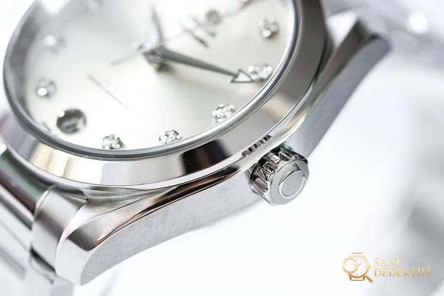 Orologio replica VS Factory Omega Seamaster 150 m bianco con motivo sole - modello 34 mm - lavorazione con quadrante macro e indice
