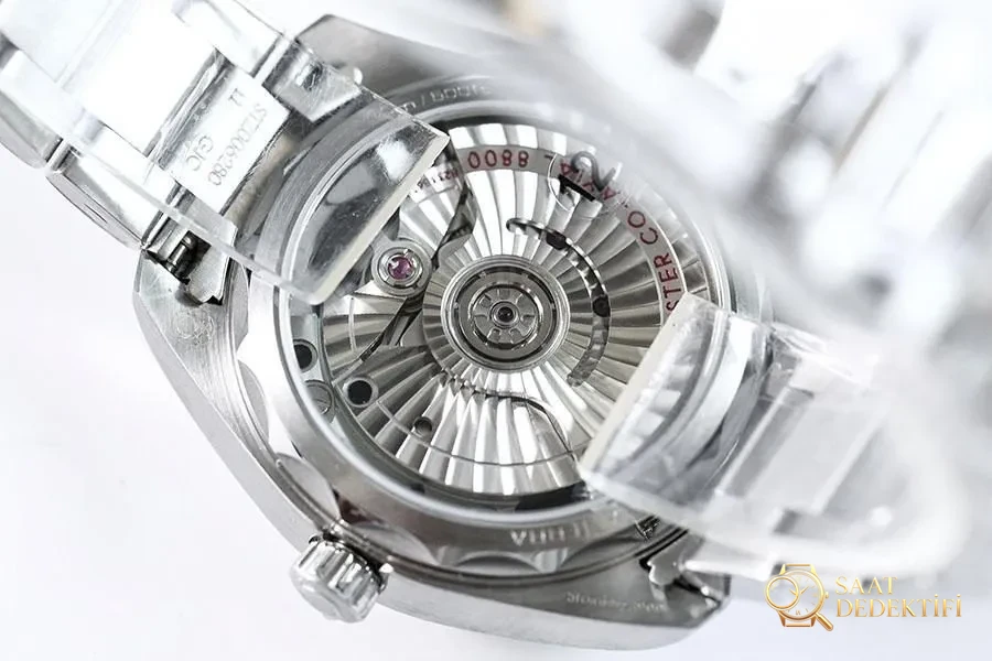 VS Factory Omega Seamaster 150m orologio replica bianco con motivo sole - modello 34 mm - Chiusura a clip e timbri laser