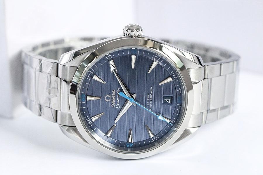 VS Factory Omega Seamaster 150M teak açık mavi kadran, mavi akrep ve yelkovan modeli replika kol saati - VS saat — 1. fotoğraf