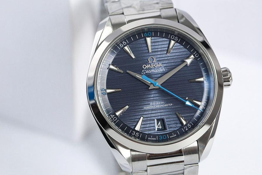 VS Factory Omega Seamaster 150M teak açık mavi kadran, mavi akrep ve yelkovan modeli replika kol saati - VS saat — 3. fotoğraf