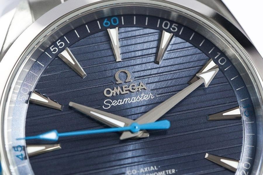 VS Factory Omega Seamaster 150M teak açık mavi kadran, mavi akrep ve yelkovan modeli replika kol saati - VS saat — 4. fotoğraf
