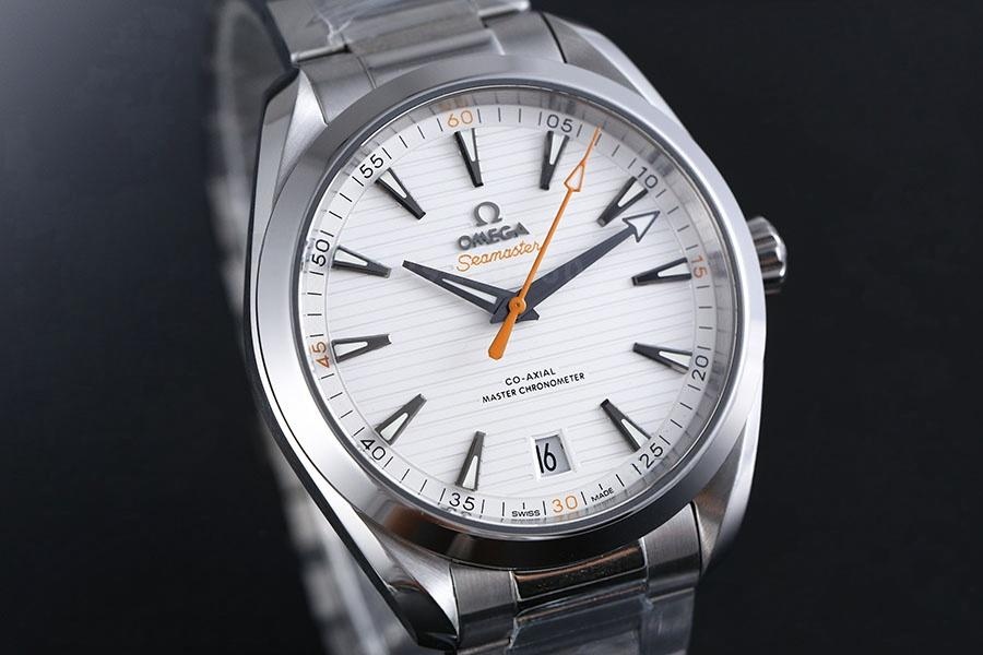 VS Factory Omega Seamaster 150M Teak Beyaz Kadran Turuncu Akrep-Yelkovan Replika Saat - VS Saat — 2. fotoğraf