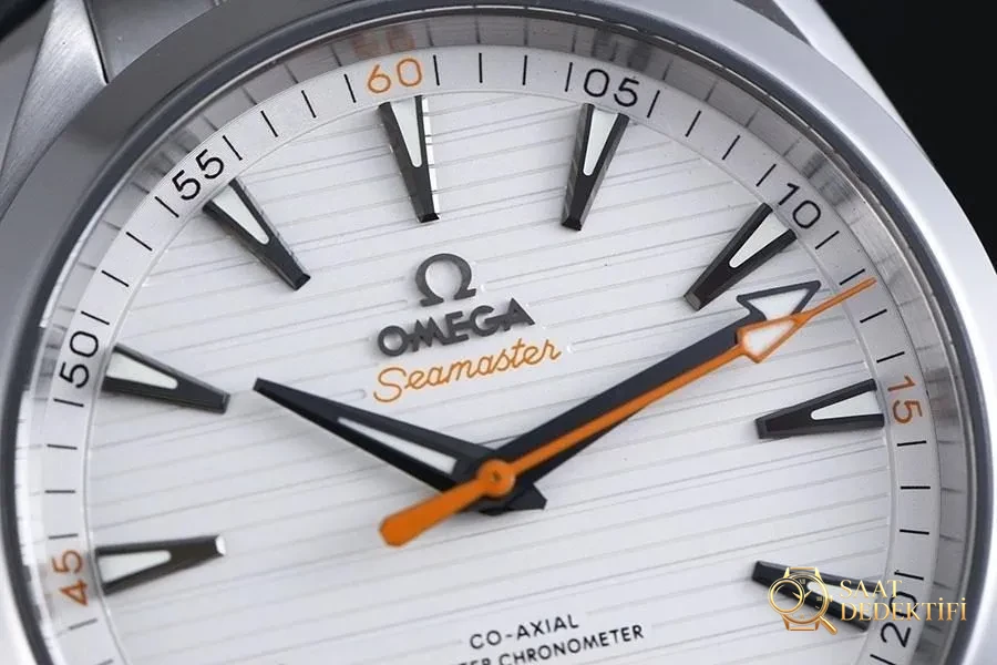 VS Factory Omega Seamaster 150M Teak Beyaz Kadran Turuncu Akrep-Yelkovan Replika Saat - VS Saat - Kasa Profili ve Kurma Kolu İncelemesi