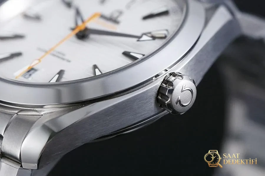 VS Factory Omega Seamaster 150M Teak Beyaz Kadran Turuncu Akrep-Yelkovan Replika Saat - VS Saat - Makro Kadran ve İndeks İşçiliği
