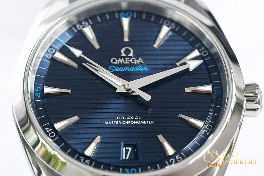 VS Factory Omega Seamaster 150M Teak Mavi Replika Kol Saati - VS Saat - Bilezik, Toka ve Klips Mekanizması