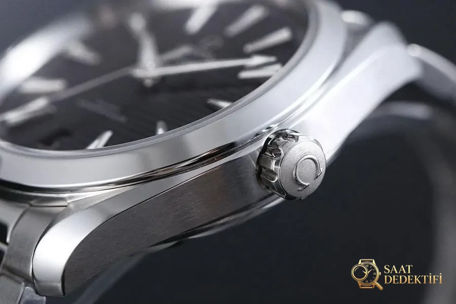VS Factory Omega Seamaster 150M Teak Wood Black Dial Replica Wristwatch - VS Watch - Macro Dial and Index Workmanship