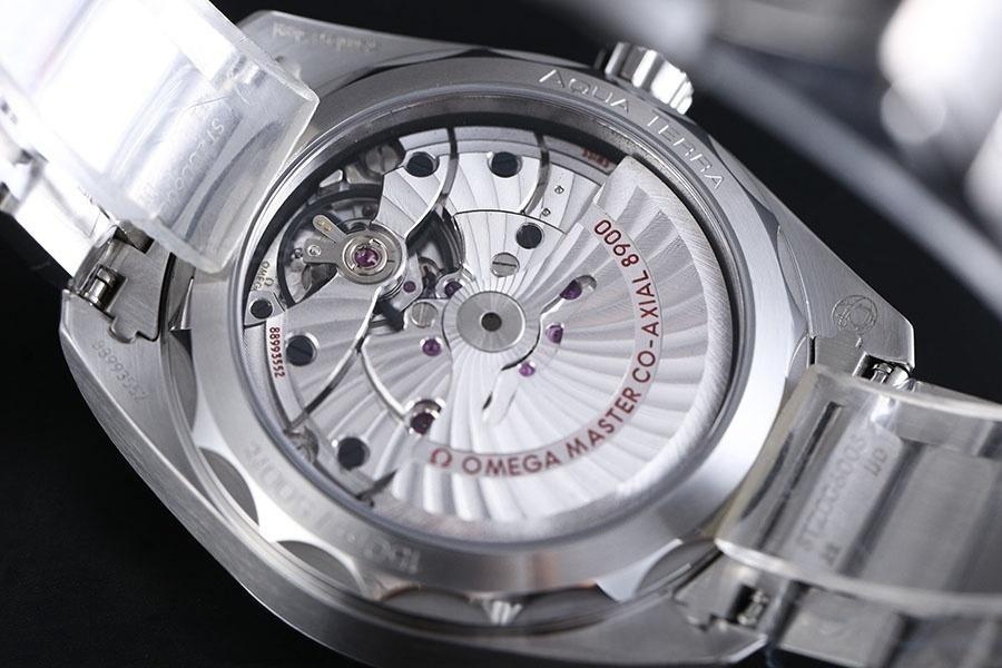 VS Factory Omega Seamaster 150M tik ağacı siyah kadran yeşil akrep-yelkovan replika kol saati - VS saat — 8. fotoğraf