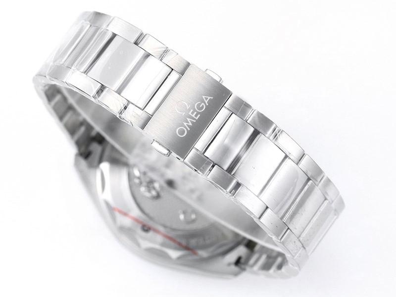 VS Factory Omega Seamaster 150M World Time buz mavisi replika saat - VS saat — 7. fotoğraf