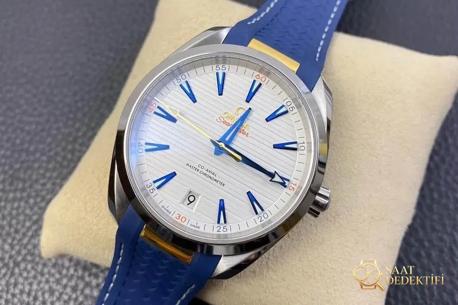 VS Factory Omega Seamaster 150M yeni Altın İğne Kaptan Ryder Cup inceleme - Kadran Detayı ve Bezel İşçiliği