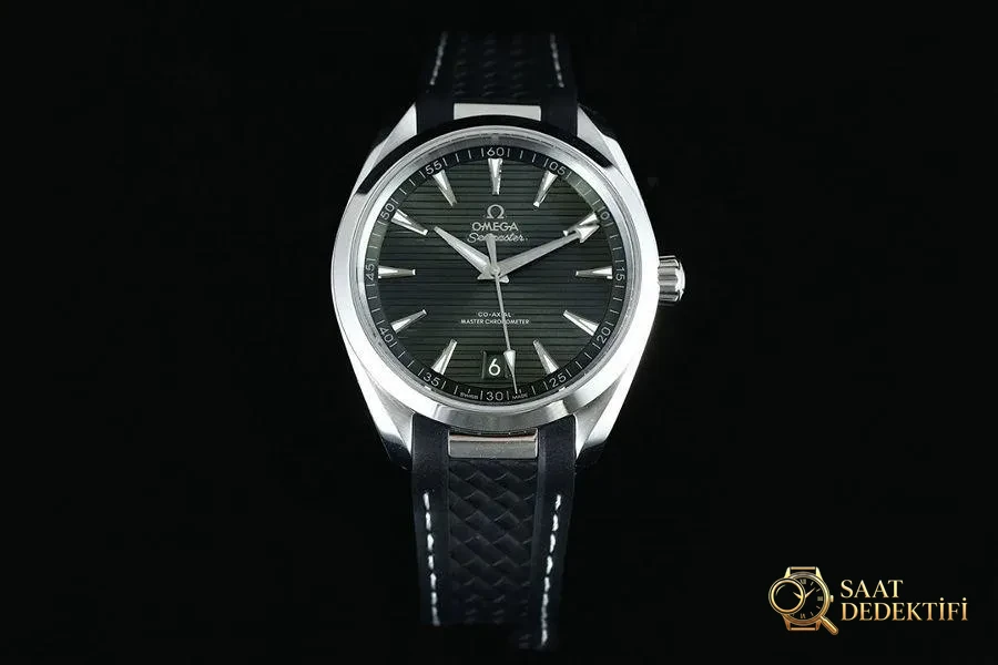 VS Factory Omega Seamaster 150M (yeşil kadran) inceleme - Kadran Detayı ve Bezel İşçiliği
