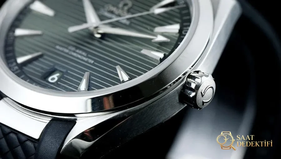 VS Factory Omega Seamaster 150M (yeşil kadran) inceleme - Makro Kadran ve İndeks İşçiliği