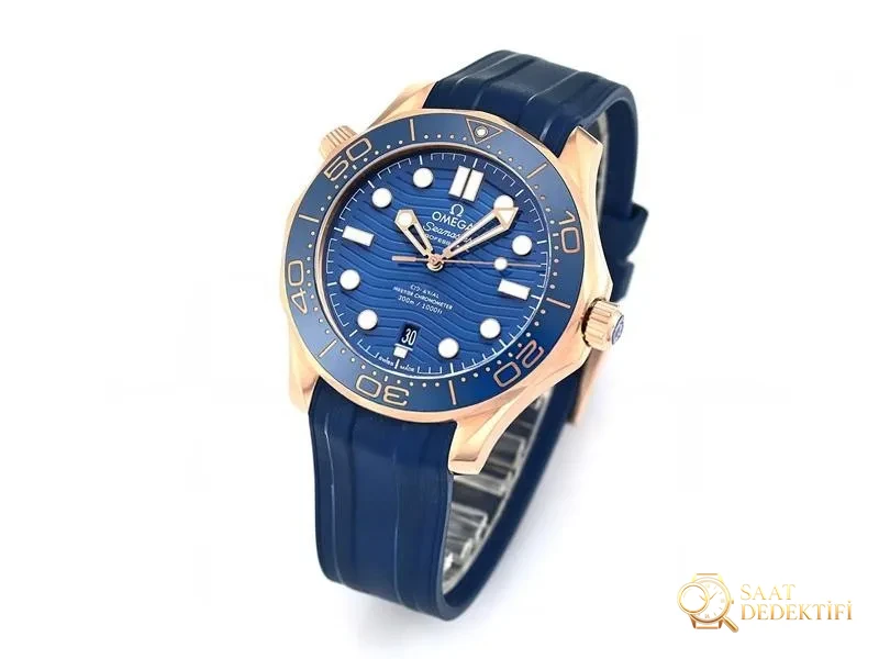 VS Factory Omega Seamaster 300 metre «rose gold mavi» replika kol saati - VS saat - Kasa Profili ve Kurma Kolu İncelemesi