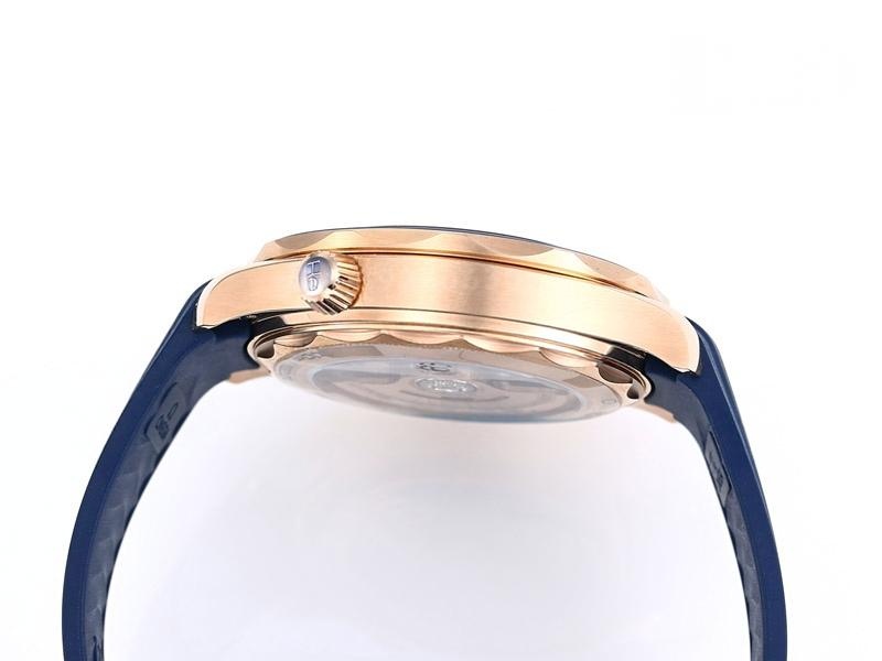 VS Factory Omega Seamaster 300 metre «rose gold mavi» replika kol saati - VS saat — 6. fotoğraf