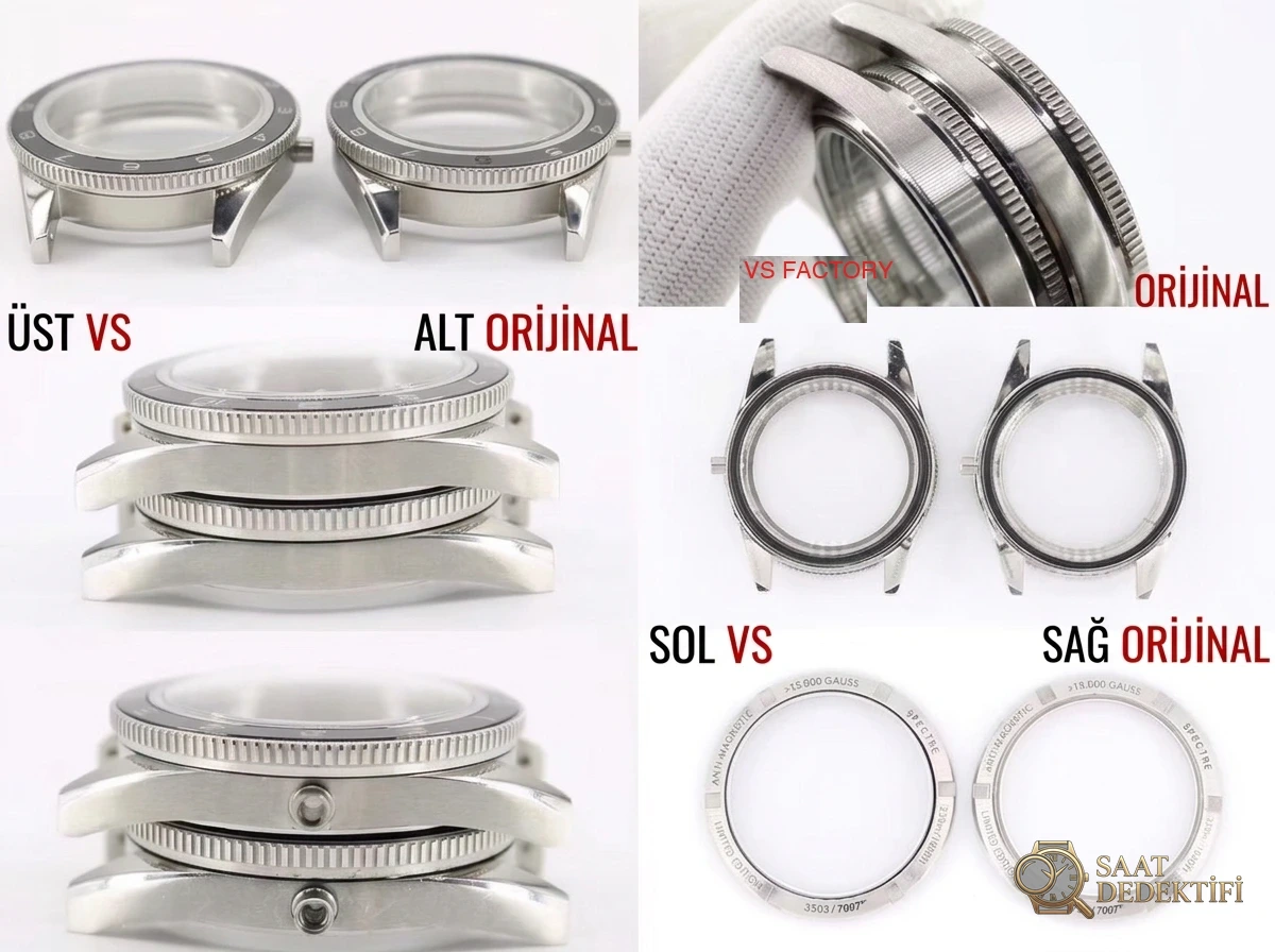 VS Factory Omega Seamaster 300 Spectre 007 Orijinal Karşılaştırması - Makro Laboratuvar ve Detay İncelemesi