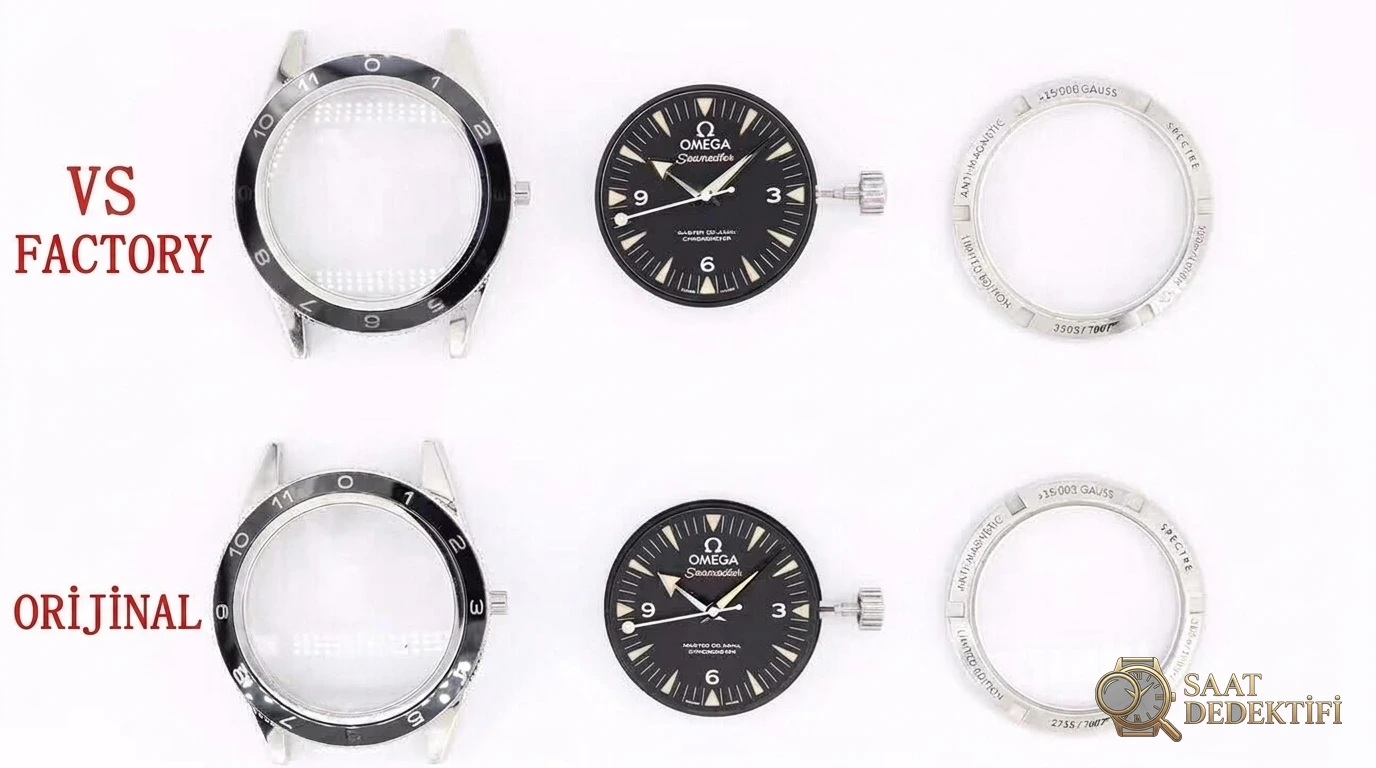VS Factory Omega Seamaster 300 Spectre 007 Orijinal Karşılaştırması - Makro Laboratuvar ve Detay İncelemesi