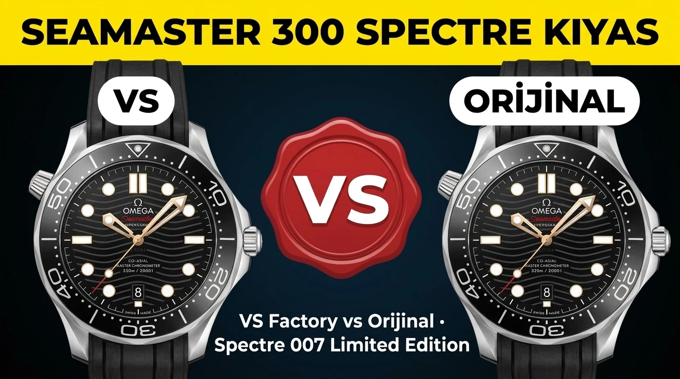 VS Factory Omega Seamaster 300 Spectre 007 Orijinal Karşılaştırması