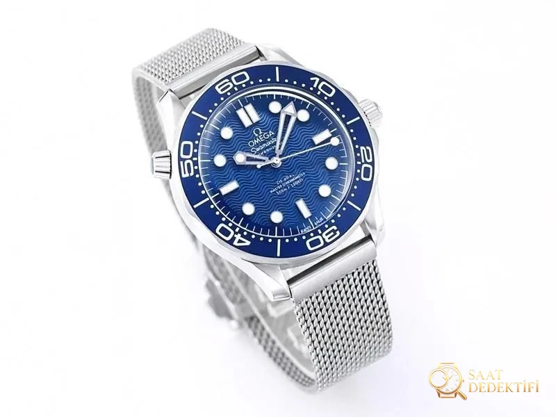 VS Factory Omega Seamaster 300M 60. Yıl replika saat - VS Saat - Kadran Detayı ve Bezel İşçiliği