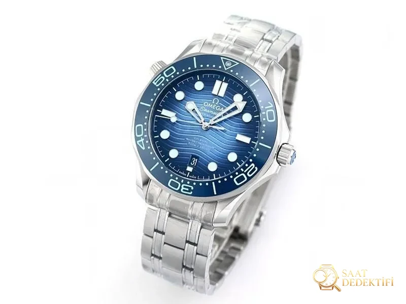 VS Factory Omega Seamaster 300M 75. Yıl Özel Serisi Replika Saat - VS Watch - Kadran Detayı ve Bezel İşçiliği