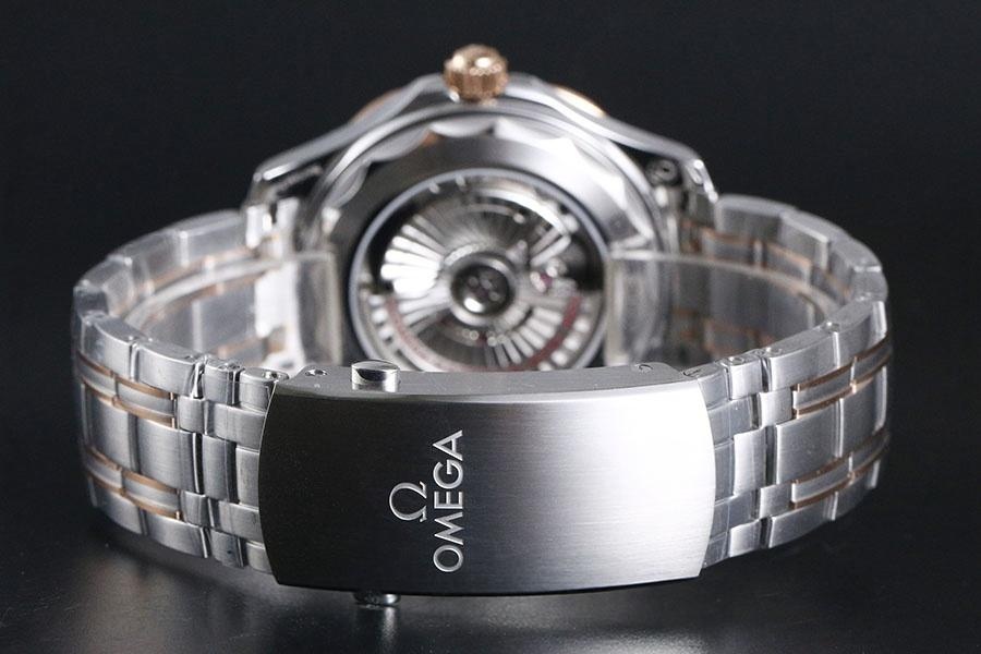 VS Factory Omega Seamaster 300M «İki Renk Rose Gold Mavi» replika saat - 210.20.42.20.03.002 — 7. fotoğraf