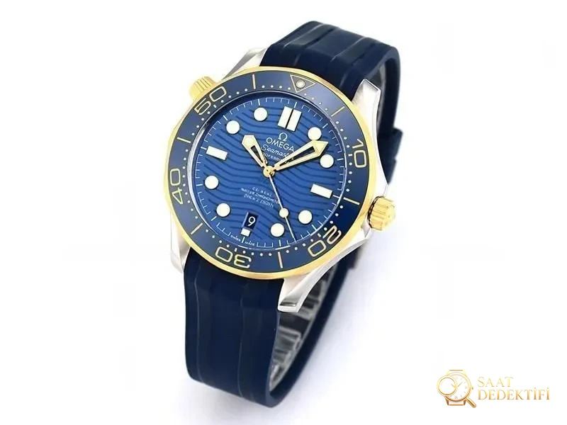 VS Factory Omega Seamaster 300M «İki Renkli Mavi Model» Replika Kol Saati - VS Saat - Kasa Profili ve Kurma Kolu İncelemesi