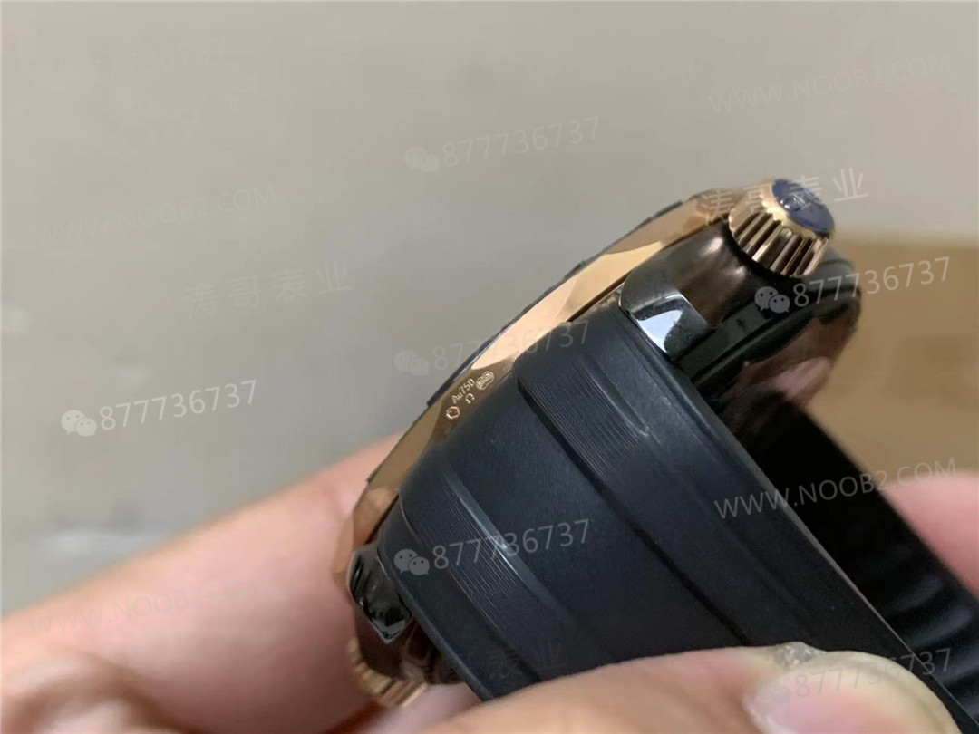 VS Factory Omega Seamaster 300M mat siyah ve roze altın kombininde kusur var mı? — 5. fotoğraf