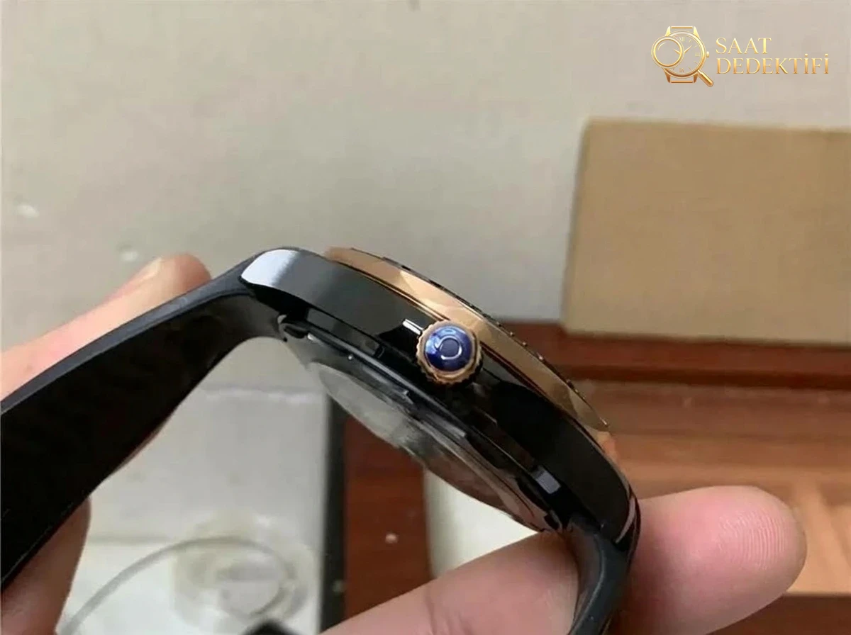 VS Factory Omega Seamaster 300M mat siyah ve roze altın kombininde kusur var mı? - Klips Kilidi ve Lazer Damgalar