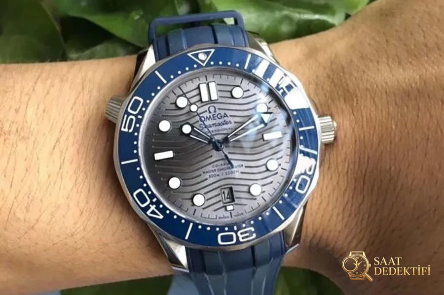 VS Factory Omega Seamaster 300M (Mavi Bezel, Gri) İnceleme - Kadran Detayı ve Bezel İşçiliği