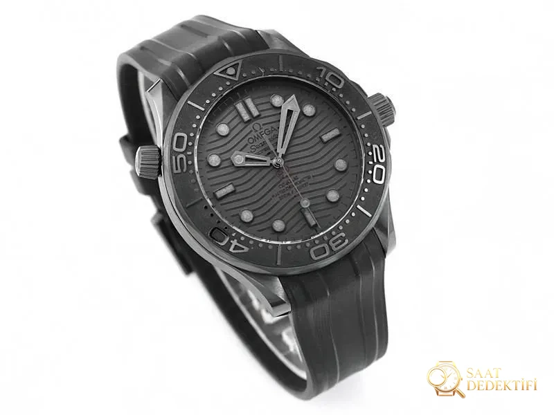 VS Factory Omega Seamaster 300M mürekkep siyahı Seamaster replika kol saati - VS Watch - Kadran Detayı ve Bezel İşçiliği