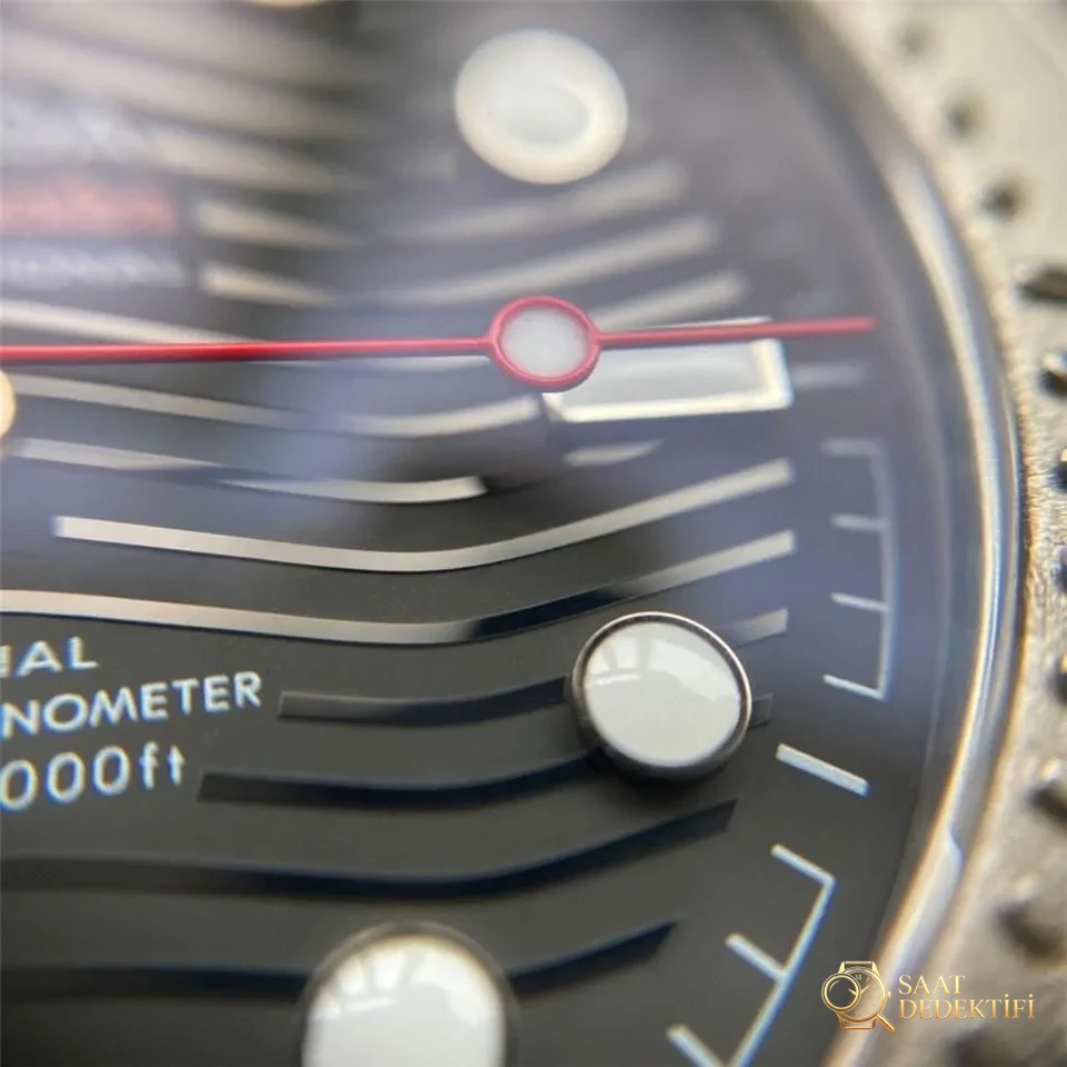VS Factory Omega Seamaster 300M Nekton tarihsiz yat modeli detaylı gerçek çekim incelemesi - Kasa Profili ve Kurma Kolu İncelemesi