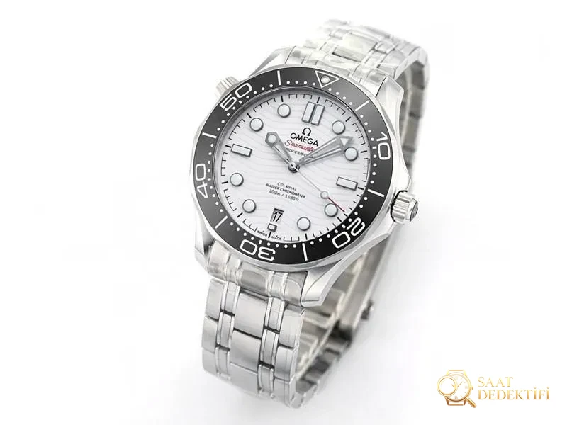 VS Factory Omega Seamaster 300M «Panda Kadran» Replika Kol Saati - VS Saat - Kadran Detayı ve Bezel İşçiliği