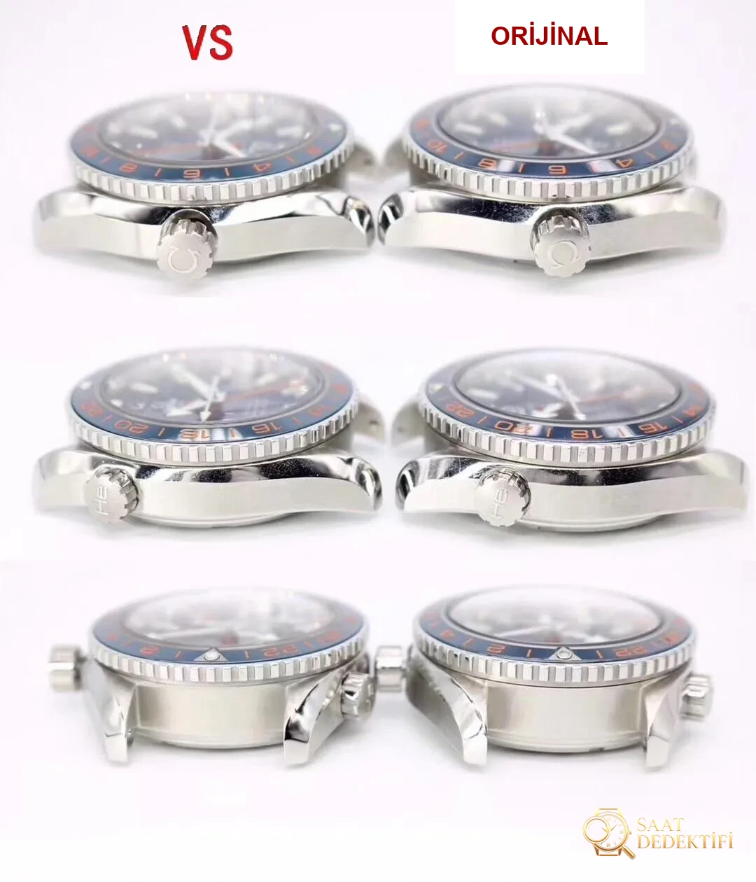 VS Factory Omega Seamaster 600 GMT replika ile orijinalin karşılaştırmalı incelemesi ve çift zaman dilimi fonksiyonu nasıl kullanılır? - Cam Yansıma Önleyici (AR) Kaplama