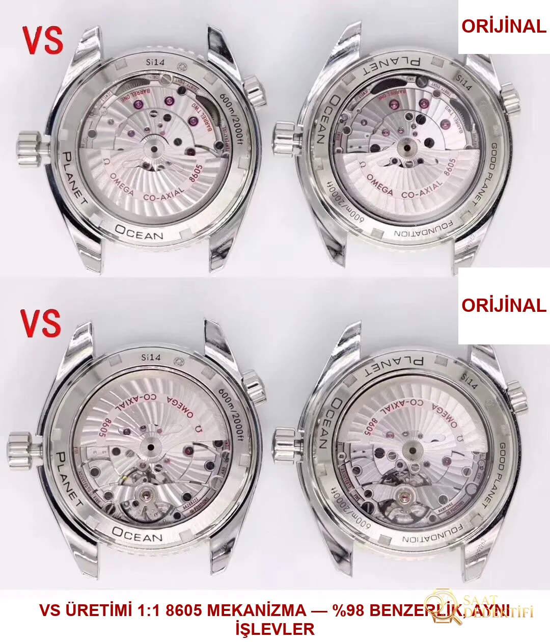 VS Factory Omega Seamaster 600 GMT replika ile orijinalin karşılaştırmalı incelemesi ve çift zaman dilimi fonksiyonu nasıl kullanılır? - Koleksiyon ve Vitrin Görünümü