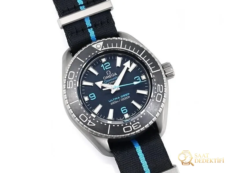 VS Factory Omega Seamaster 6000M Titanyum Poseidon Replika Saat - VS Saat - Kadran Detayı ve Bezel İşçiliği