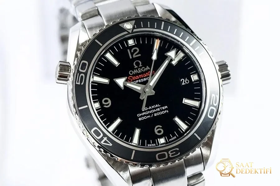 VS Factory Omega Seamaster 600m 232.32.46.21.01.003 Replika Saat - 45.5 mm - Kadran Detayı ve Bezel İşçiliği