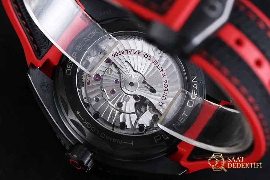 VS Factory Omega Seamaster 600m «Derin Deniz Kızılı» replika saat-215.92.46.22.01.003 - Klips Kilidi ve Lazer Damgalar
