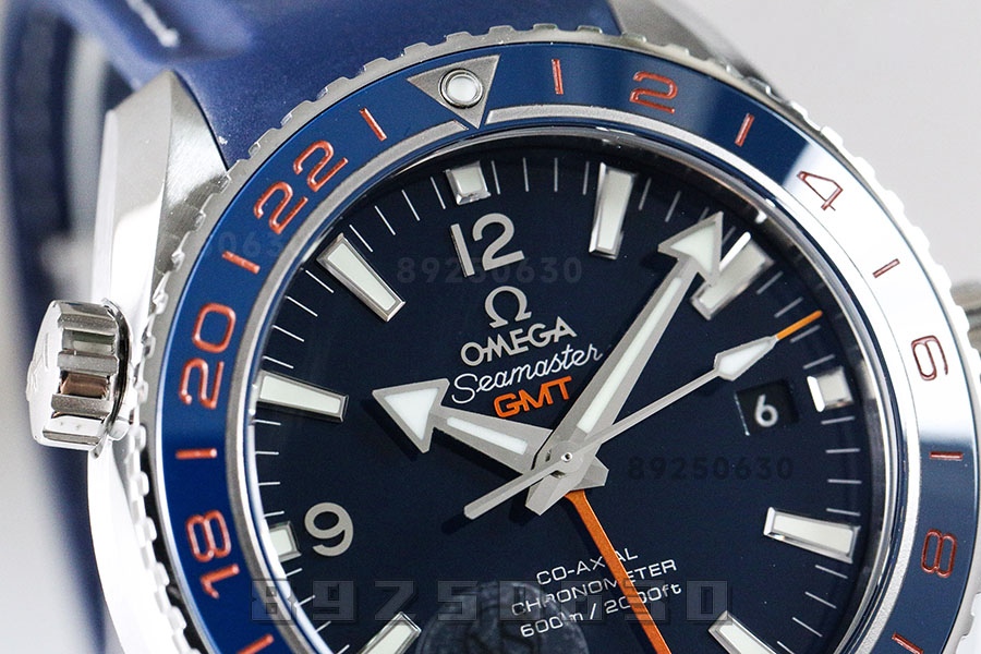 VS Factory Omega Seamaster 600m «Mavi Bezel GMT» Güzel Gezegen işbirliği modeli replika saat-232.30.44.22.03.001 — 3. fotoğraf