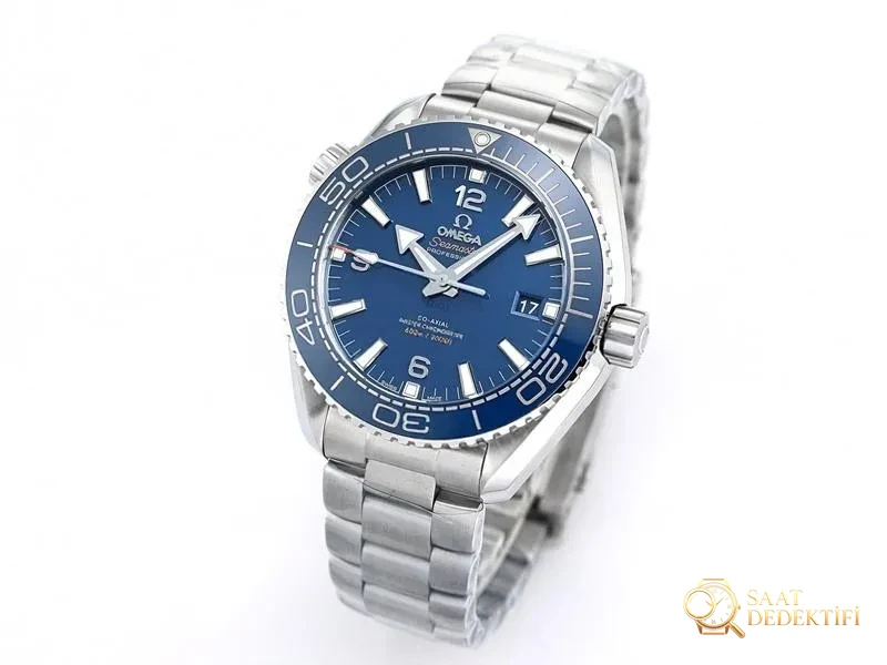 VS Factory Omega Seamaster 600M mavi kadran replika kol saati - VS saat - Kadran Detayı ve Bezel İşçiliği
