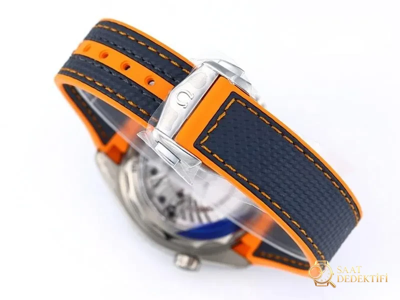 VS Factory Omega Seamaster 600M Titanyum Versiyon Çeyrek Turuncu Replika Kol Saati - VS Saat - Klips Kilidi ve Lazer Damgalar