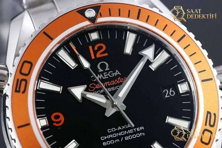 VS Factory Omega Seamaster 600m «Orange Bezel» Replica Watch - 45.5 mm - Case Profile and Crown Review
