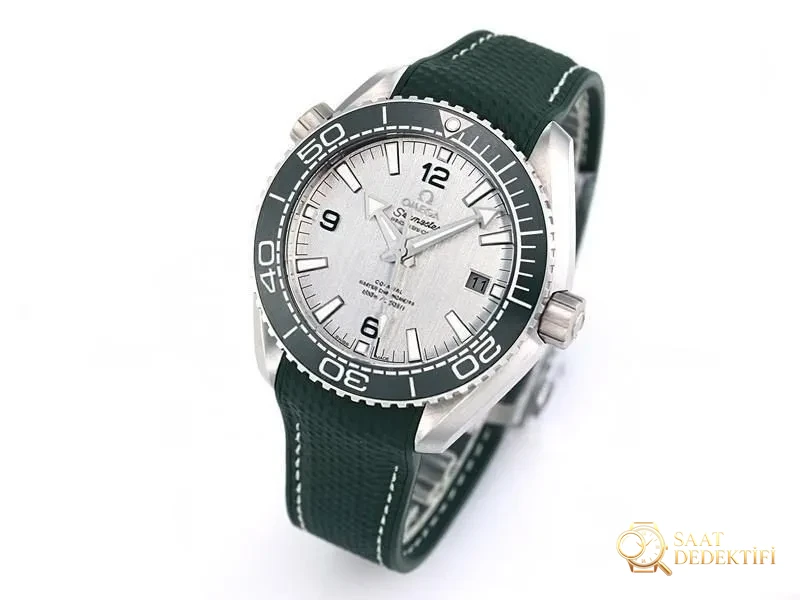 VS Factory Omega Seamaster 600M yeşil çelik replika kol saati - VS saat - Kadran Detayı ve Bezel İşçiliği