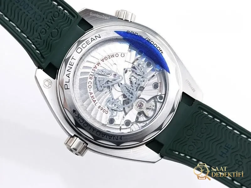 VS Factory Omega Seamaster 600M yeşil çelik replika kol saati - VS saat - Klips Kilidi ve Lazer Damgalar