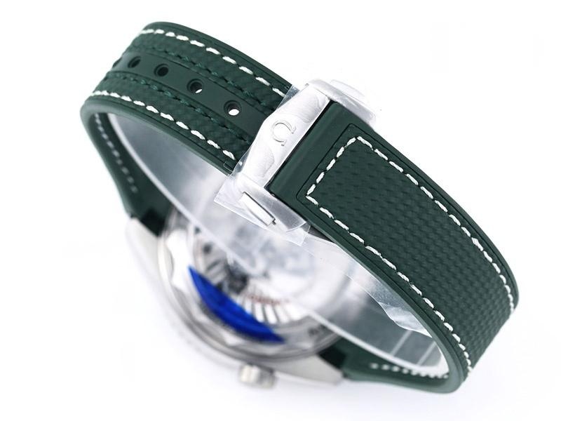VS Factory Omega Seamaster 600M yeşil çelik replika kol saati - VS saat — 8. fotoğraf