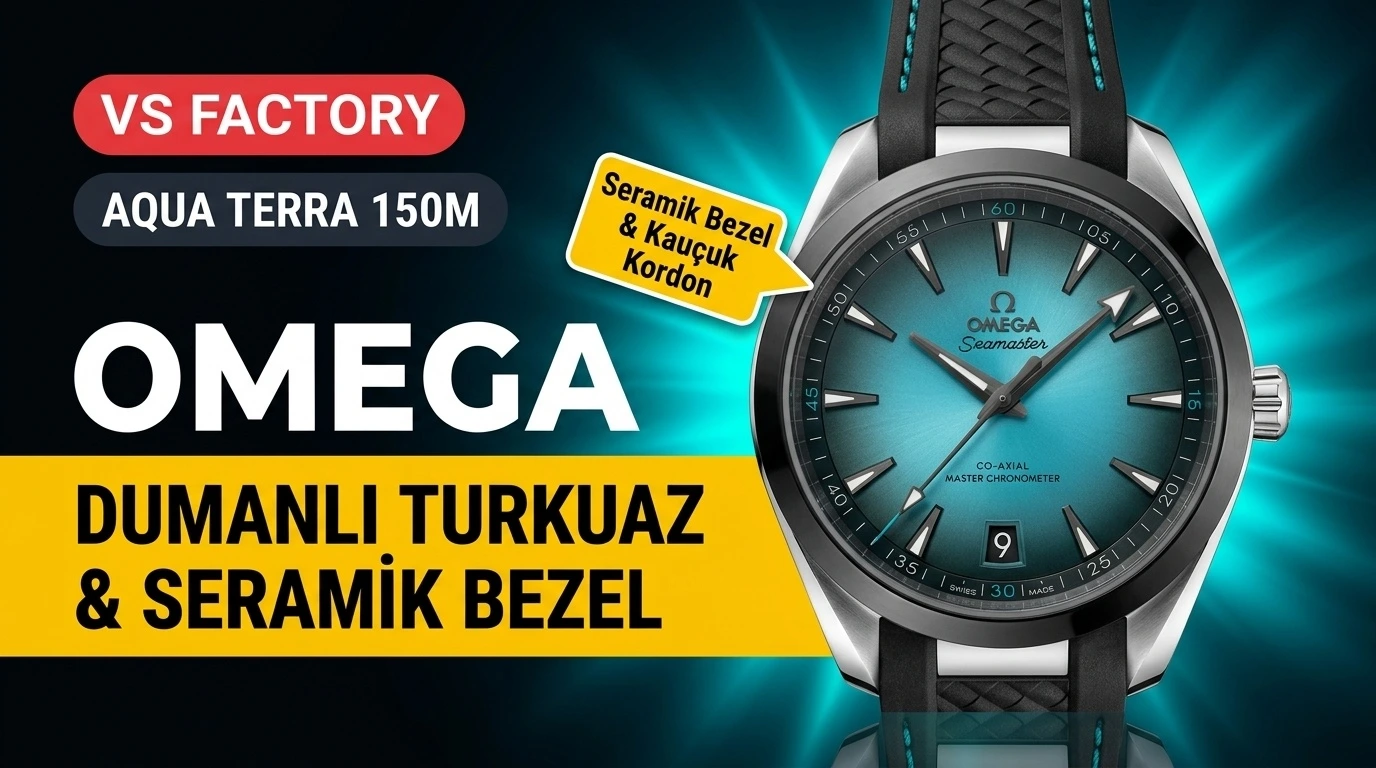 VS Factory Omega Seamaster Aqua Terra 150M Smoky Turquoise Dial & Dark Ceramic Bezel Review