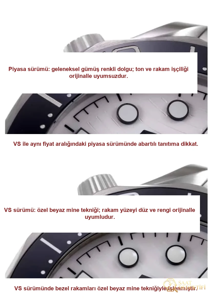 VS Factory Omega Seamaster Beyaz Panda Nasıl Ayırt Edilir - Kasa Profili ve Kurma Kolu İncelemesi