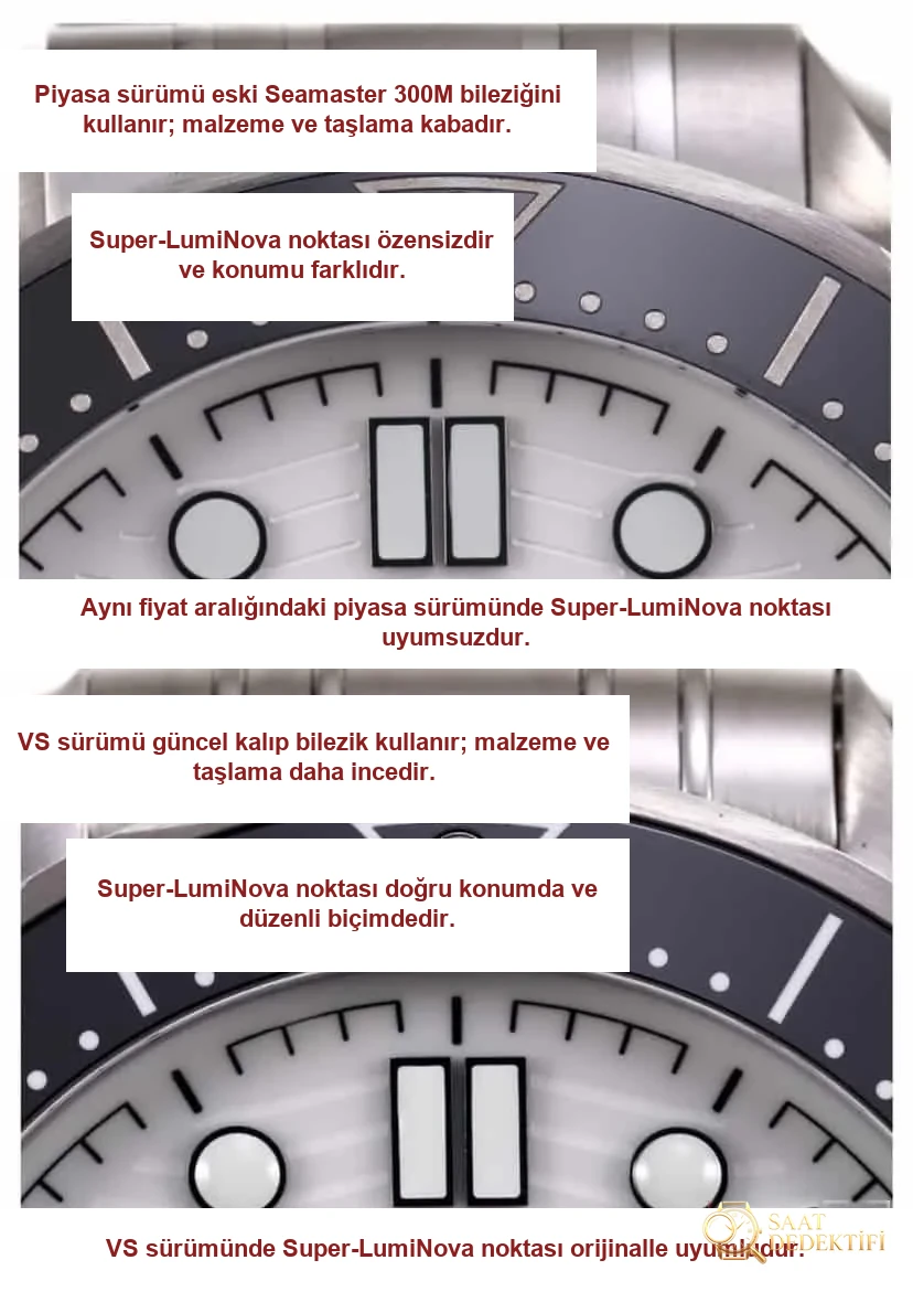 VS Factory Omega Seamaster Beyaz Panda Nasıl Ayırt Edilir - Arka Kapak ve Mekanizma Detayı