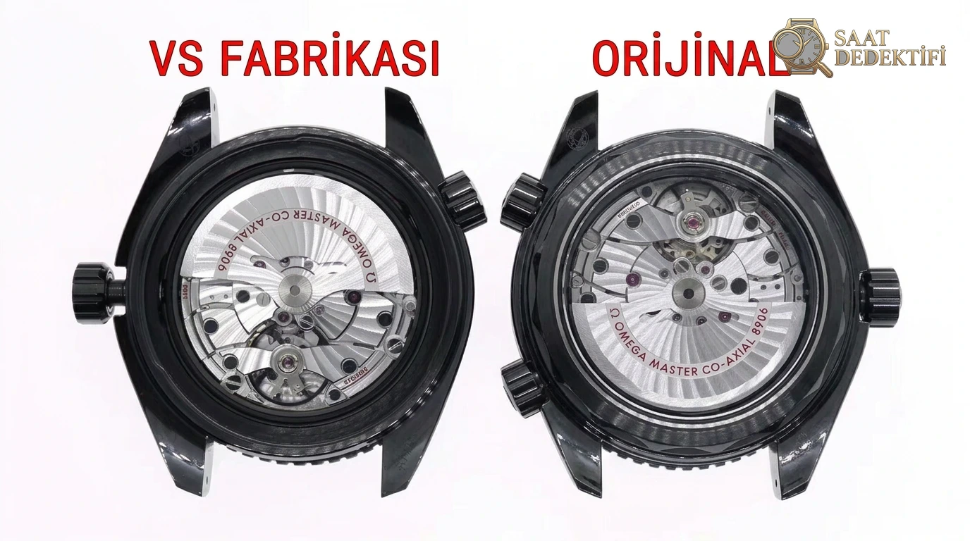 VS Factory Omega Seamaster Planet Ocean Deep Black Orijinal Karşılaştırması - Makro Laboratuvar ve Detay İncelemesi