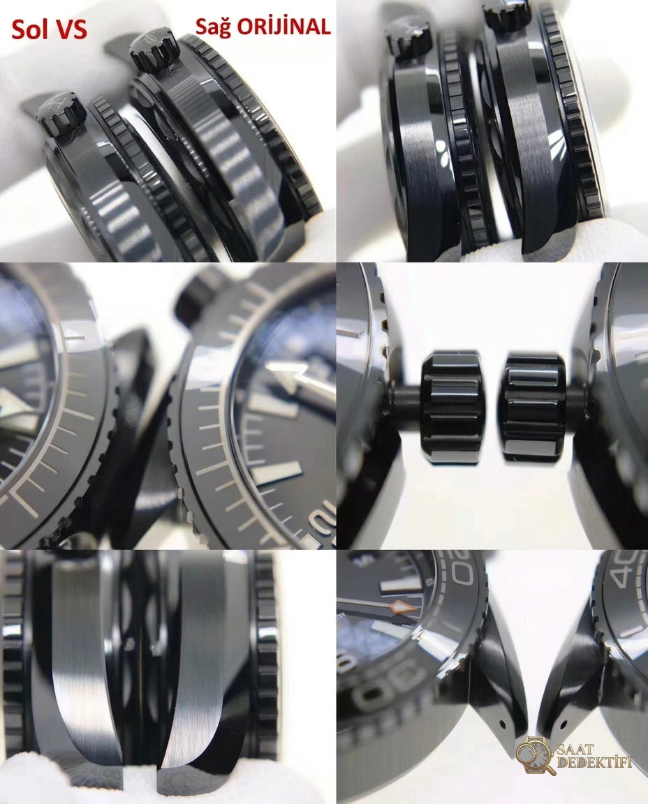 VS Factory Omega Seamaster Planet Ocean Deep Black Orijinal Karşılaştırması - Makro Laboratuvar ve Detay İncelemesi